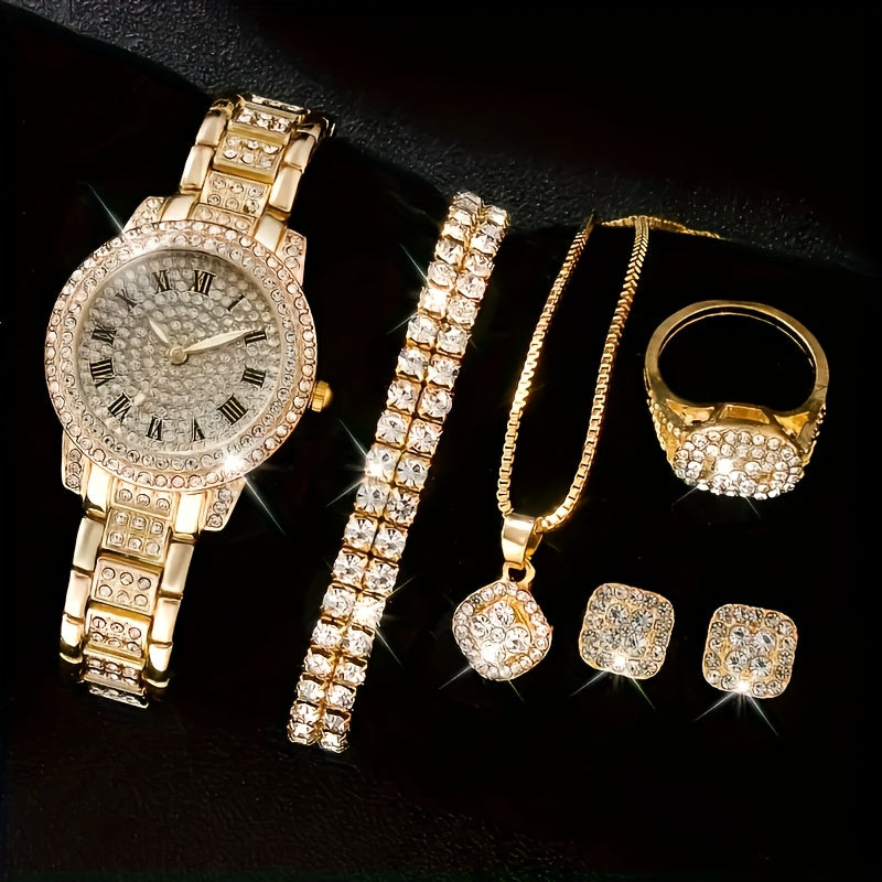 L'Esclusivo Set di Orologio da Donna di Lusso con Strass