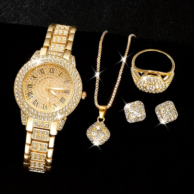 L'Esclusivo Set di Orologio da Donna di Lusso con Strass